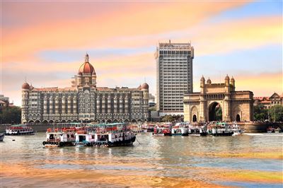 Gateway of India bei Sonnenuntergang